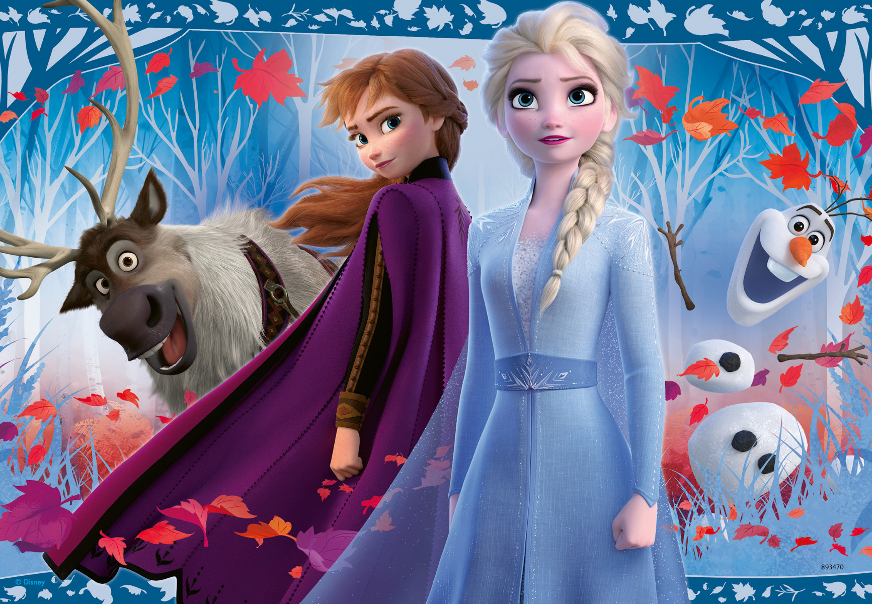 PUZZLE FROZEN II, 2x12 PIESE