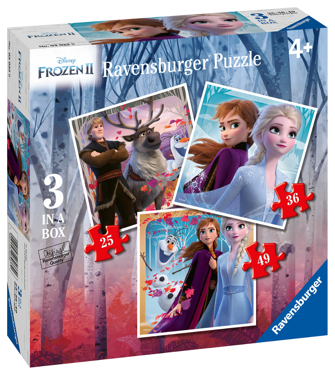 Puzzle Frozen II, 25/36/49 Piese image 3