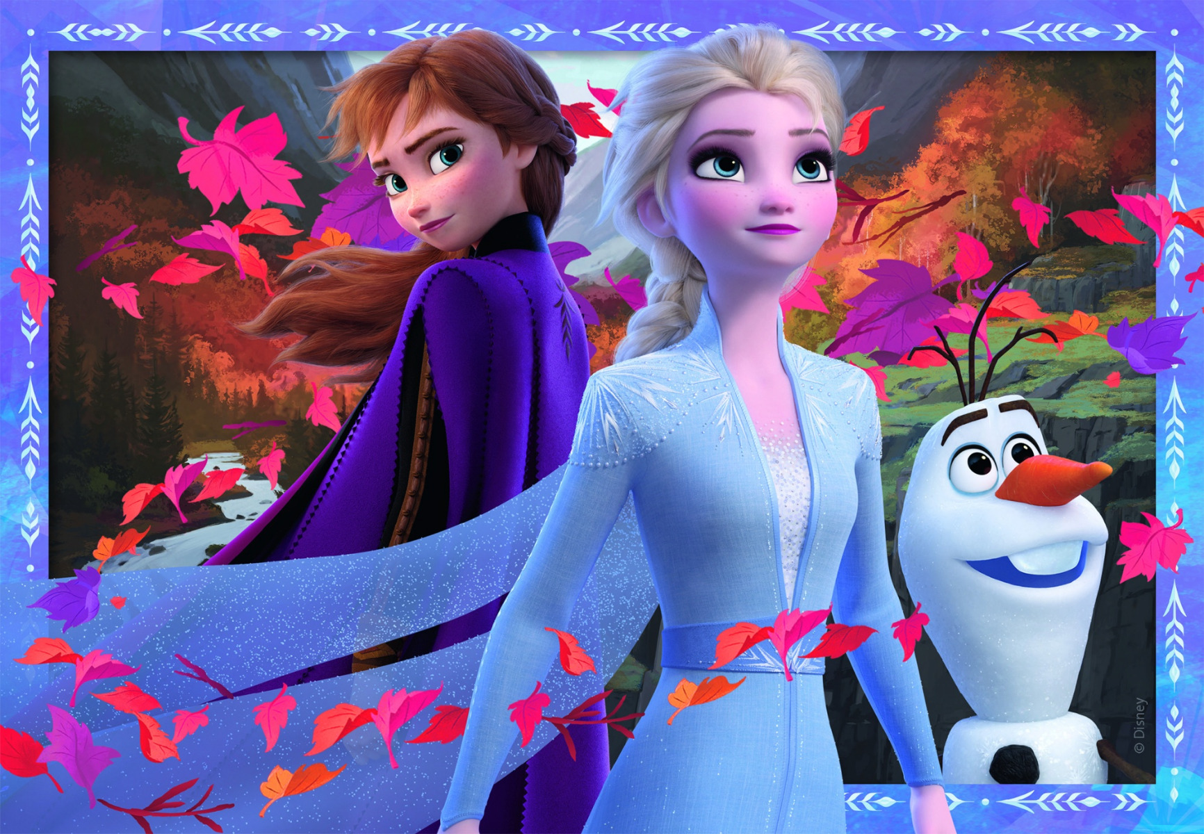 PUZZLE FROZEN II, 2x24 PIESE image 2