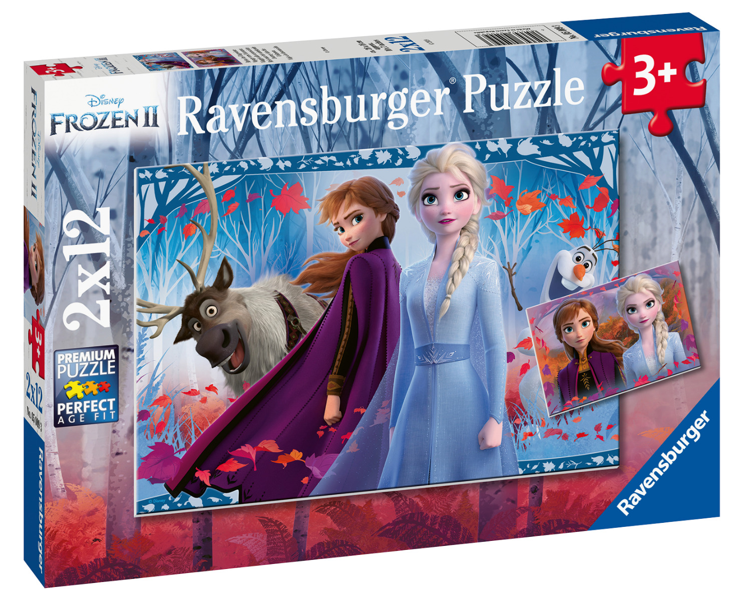 PUZZLE FROZEN II, 2x12 PIESE image 3