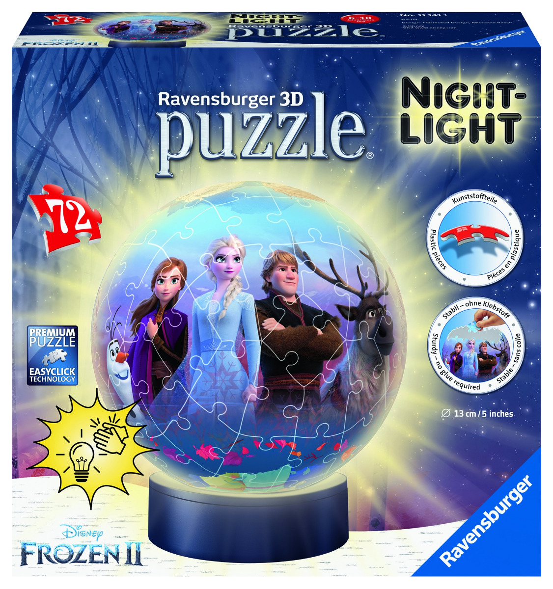 PUZZLE 3D LUMINOS FROZEN II, 72 PCS image 2