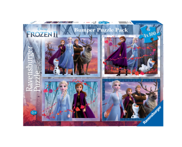 PUZZLE FROZEN II, 4x100 PIESE