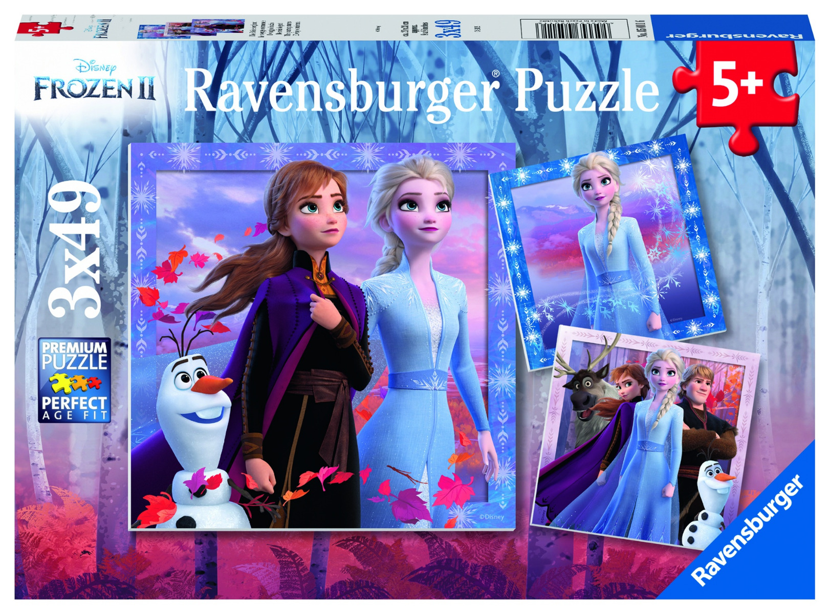 PUZZLE FROZEN II, 3x49 PIESE image 4