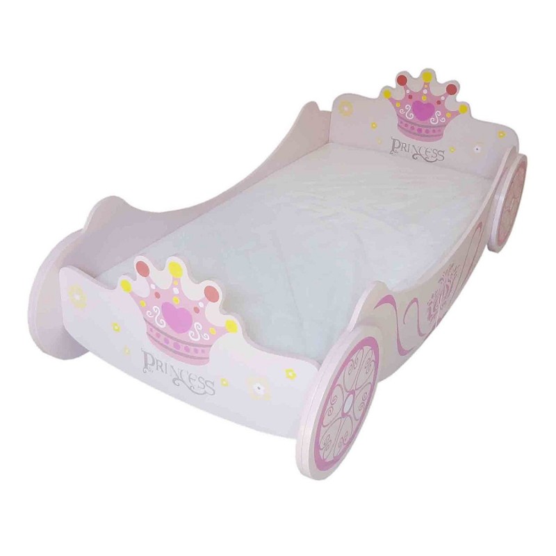 Pat cu cadru din lemn Princess Carriage