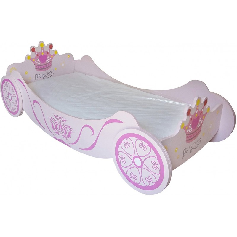 Pat cu cadru din lemn Princess Carriage image 2