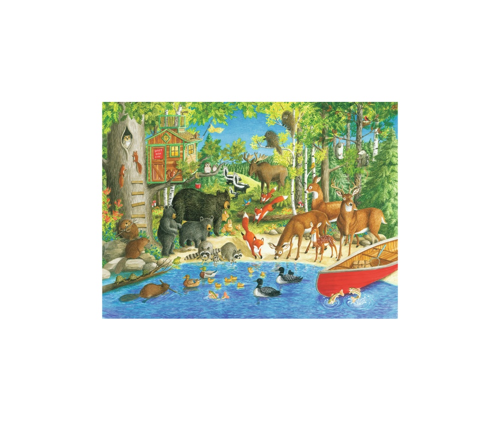 Puzzle Animale In Padure, 200 Piese