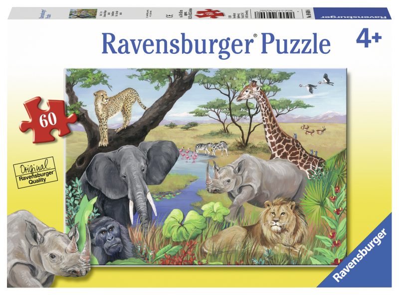 Puzzle Animale Safari, 60 Piese image 1