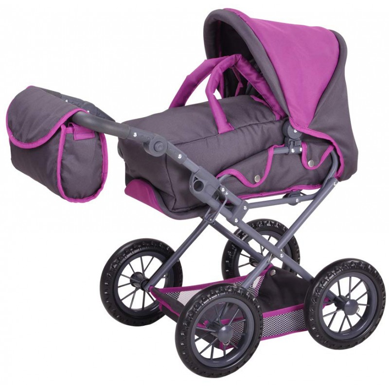 Carucior 2 in 1 pentru papusi Ruby Tec Purple