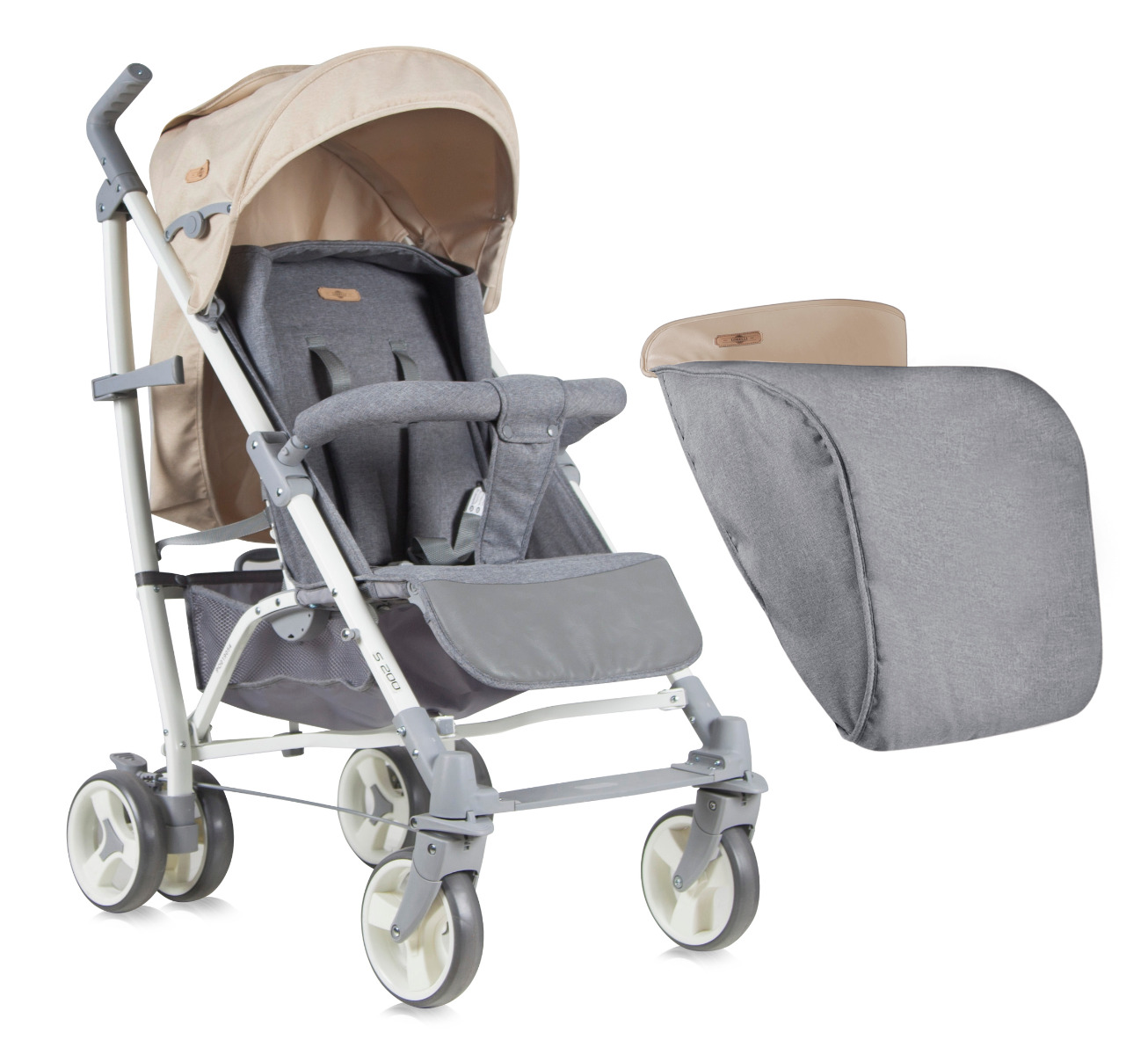 CARUCIOR SPORT S-200 cu husa Grey & Beige Cities