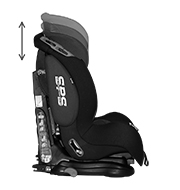 Scaun auto, Titan SPS, Isofix, 9-36 Kg, Black & Red image 3