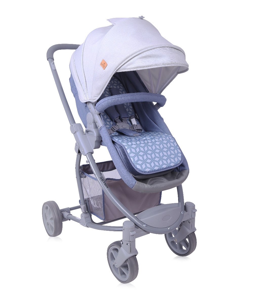 Carucior transformabil 2 in 1, Aster, Grey image 1