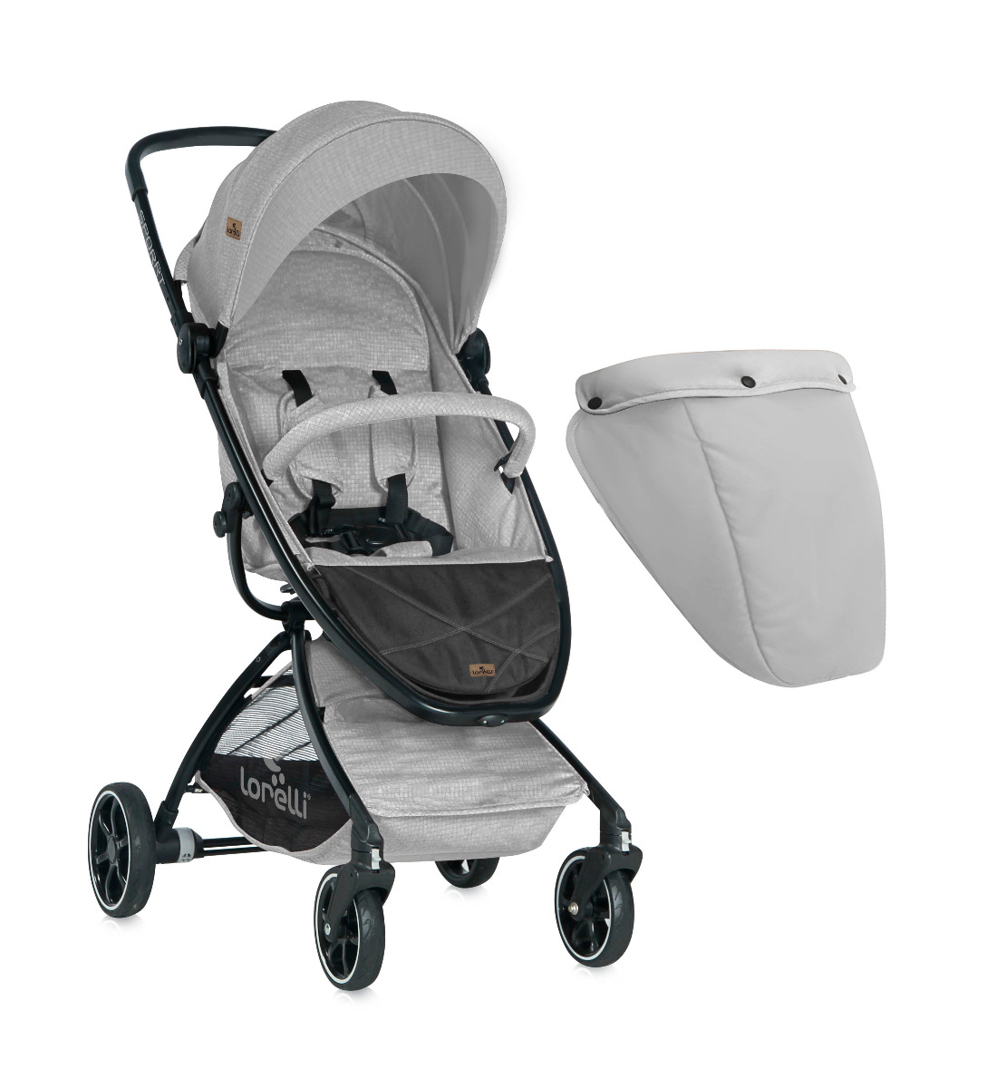 Carucior sport, Sport, cu husa de picioare, Grey