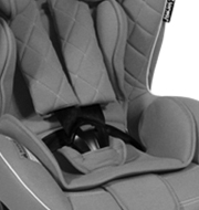 Scaun auto, Arthur, Isofix, 0-25 Kg, Piele, Black Leather image 2