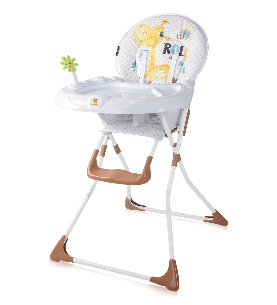 Scaun de masa, Jolly, fix, White & Beige Giraffe