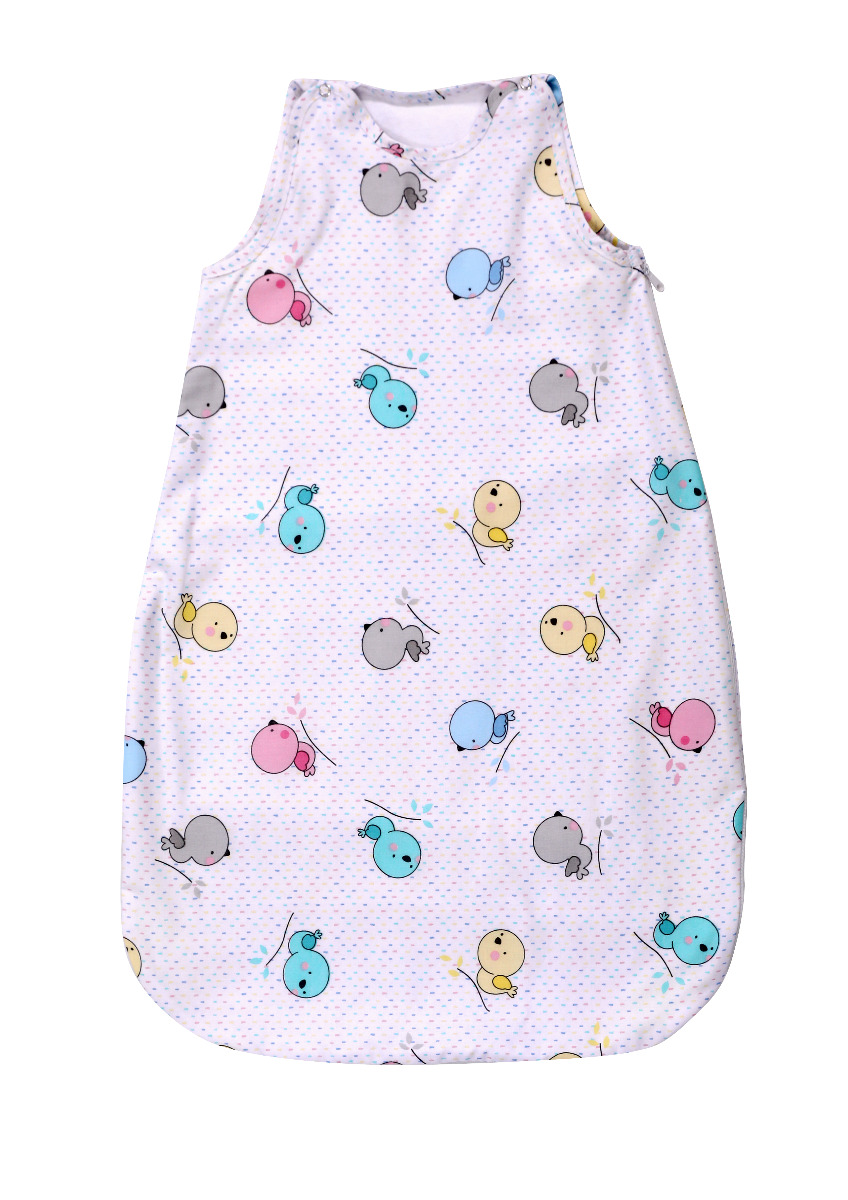 Sac de dormit de iarna, 100 cm, bumbac ranforce, Chicken