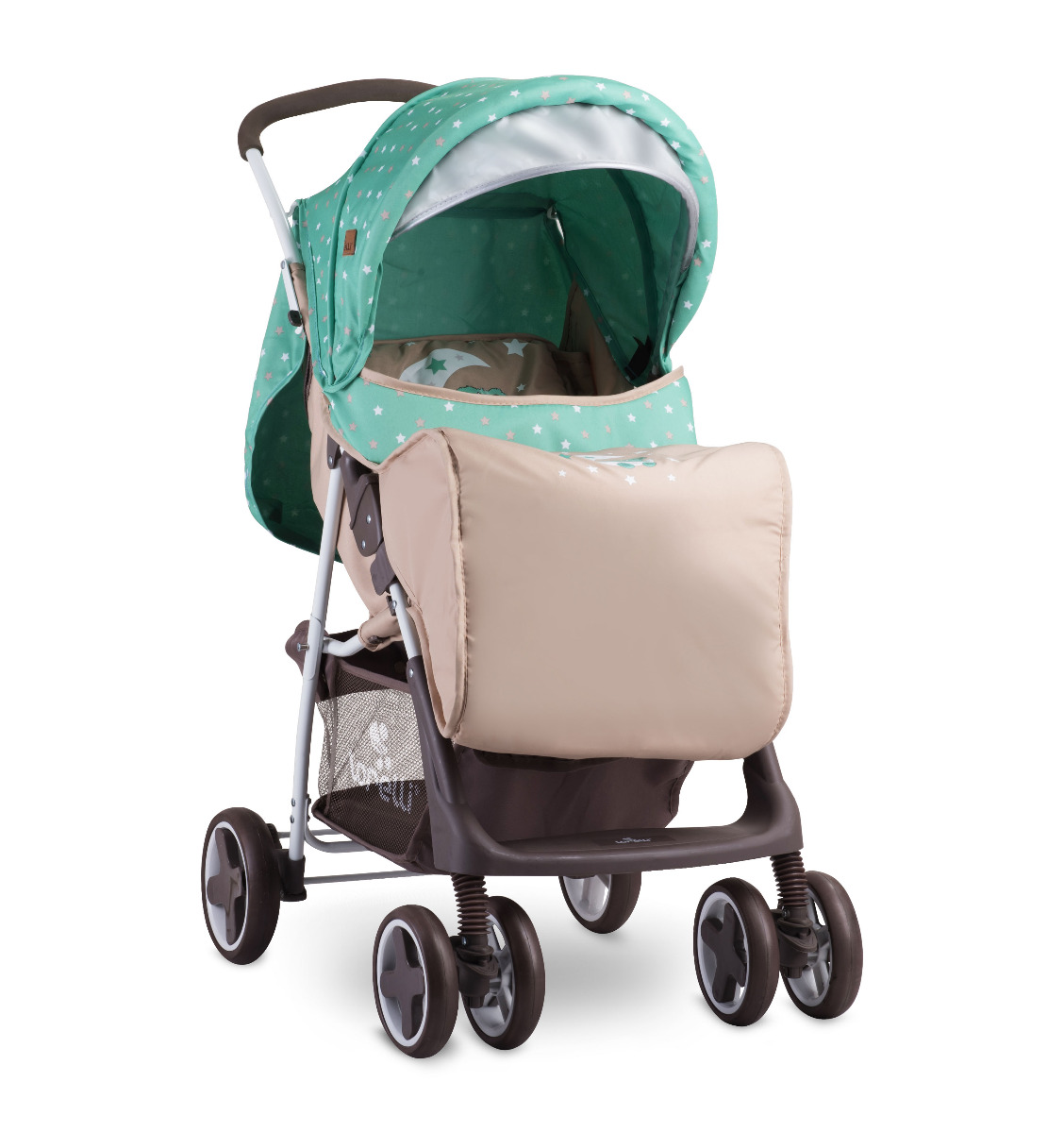 Carucior sport, Terra, cu husa de picioare, Green & Beige Moon Bear