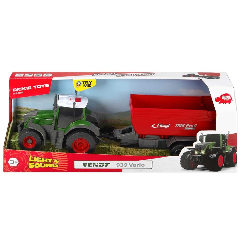 Tractor Dickie Toys Fendt 939 Vario cu remorca 41 cm