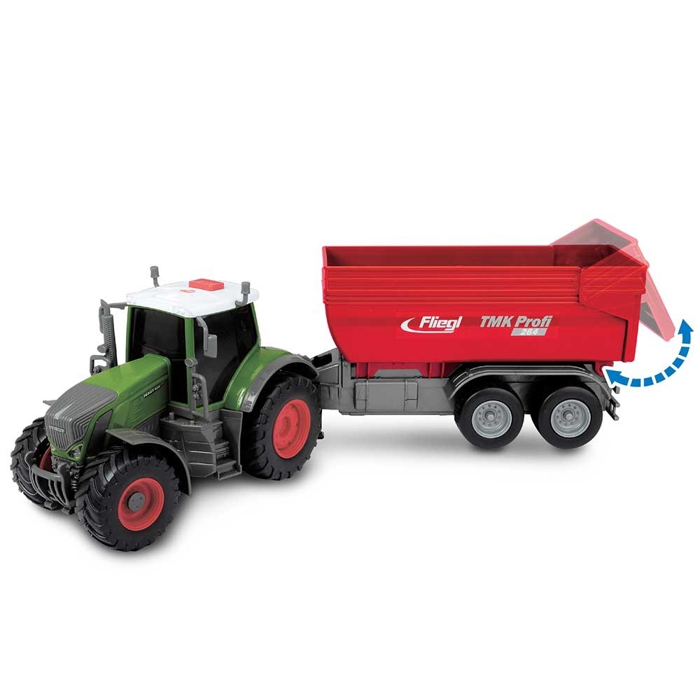 Tractor Dickie Toys Fendt 939 Vario cu remorca 41 cm image 2