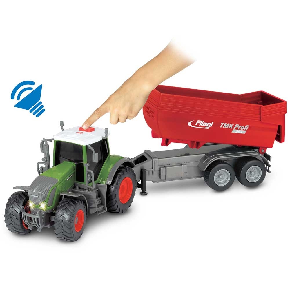 Tractor Dickie Toys Fendt 939 Vario cu remorca 41 cm image 3