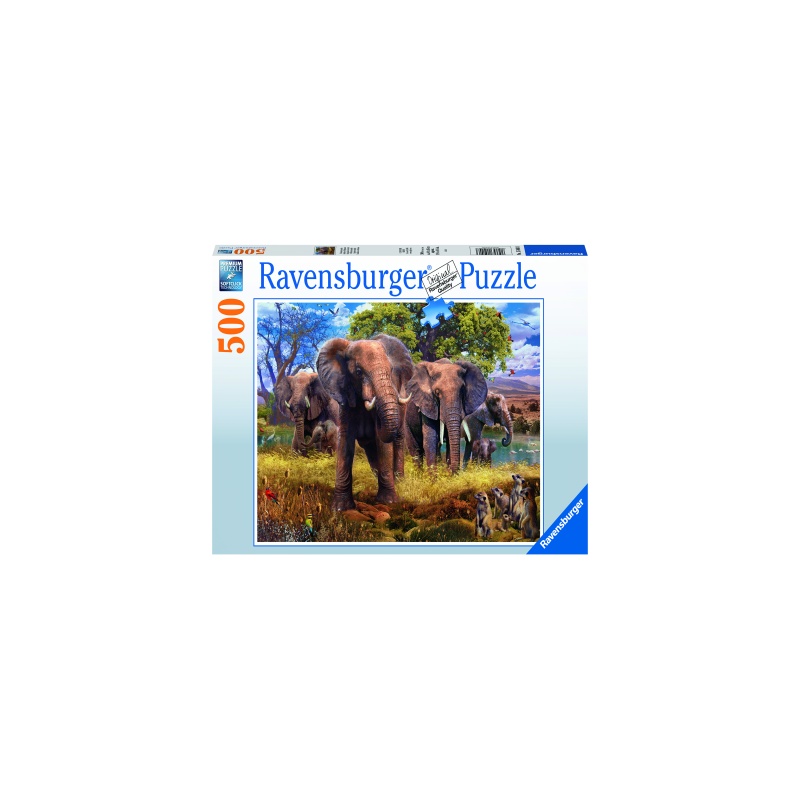 Puzzle Familie Elefanti, 500 piese image 1