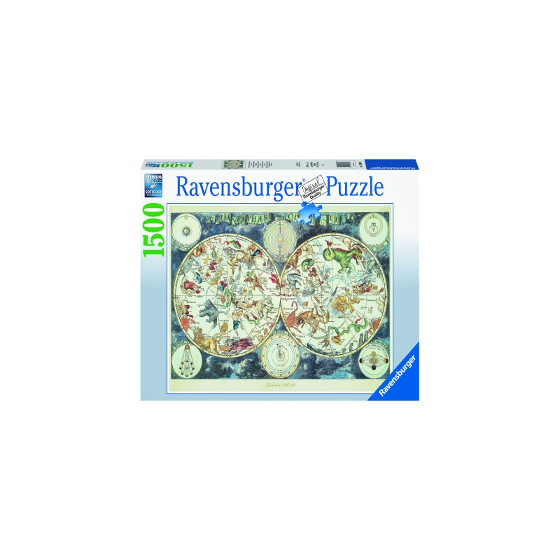 PUZZLE HARTA LUMII CRETURI FANTASTICE, 1500 PIESE image 1