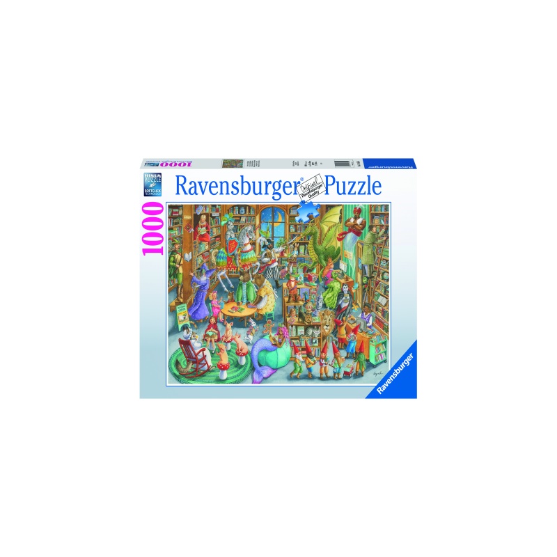 PUZZLE NOAPTE IN LIBRARIE, 1000 PCS image 1