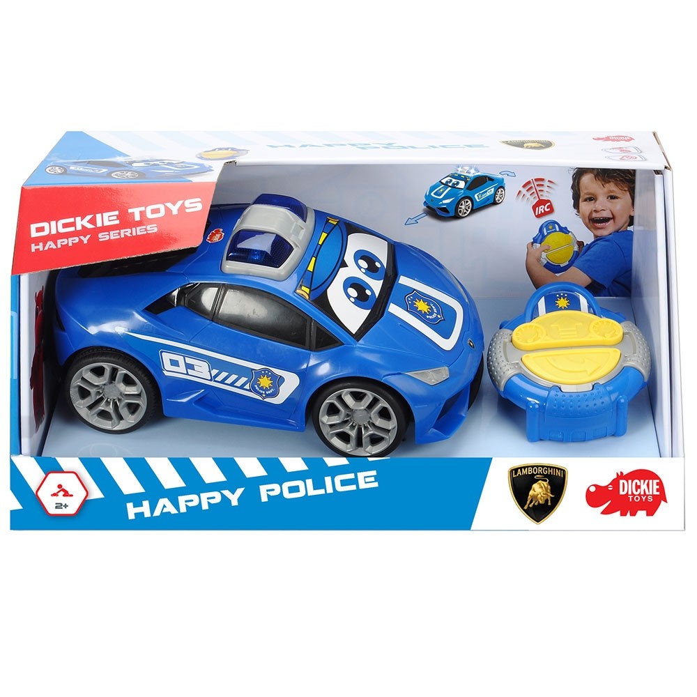 Masina Dickie Toys Happy Police Lamborghini Huracan cu telecomanda image 13