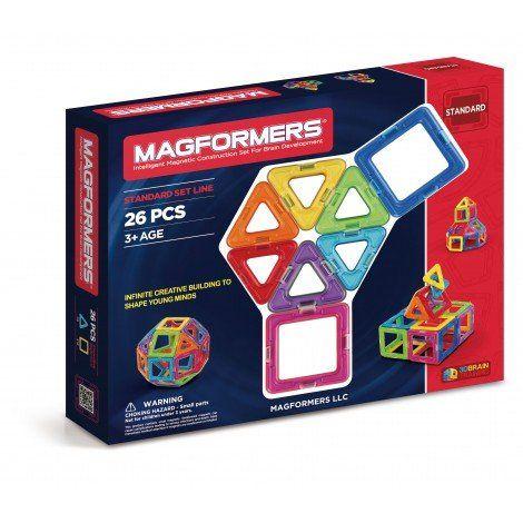 Set magnetic de construit- Magformers, 26 piese