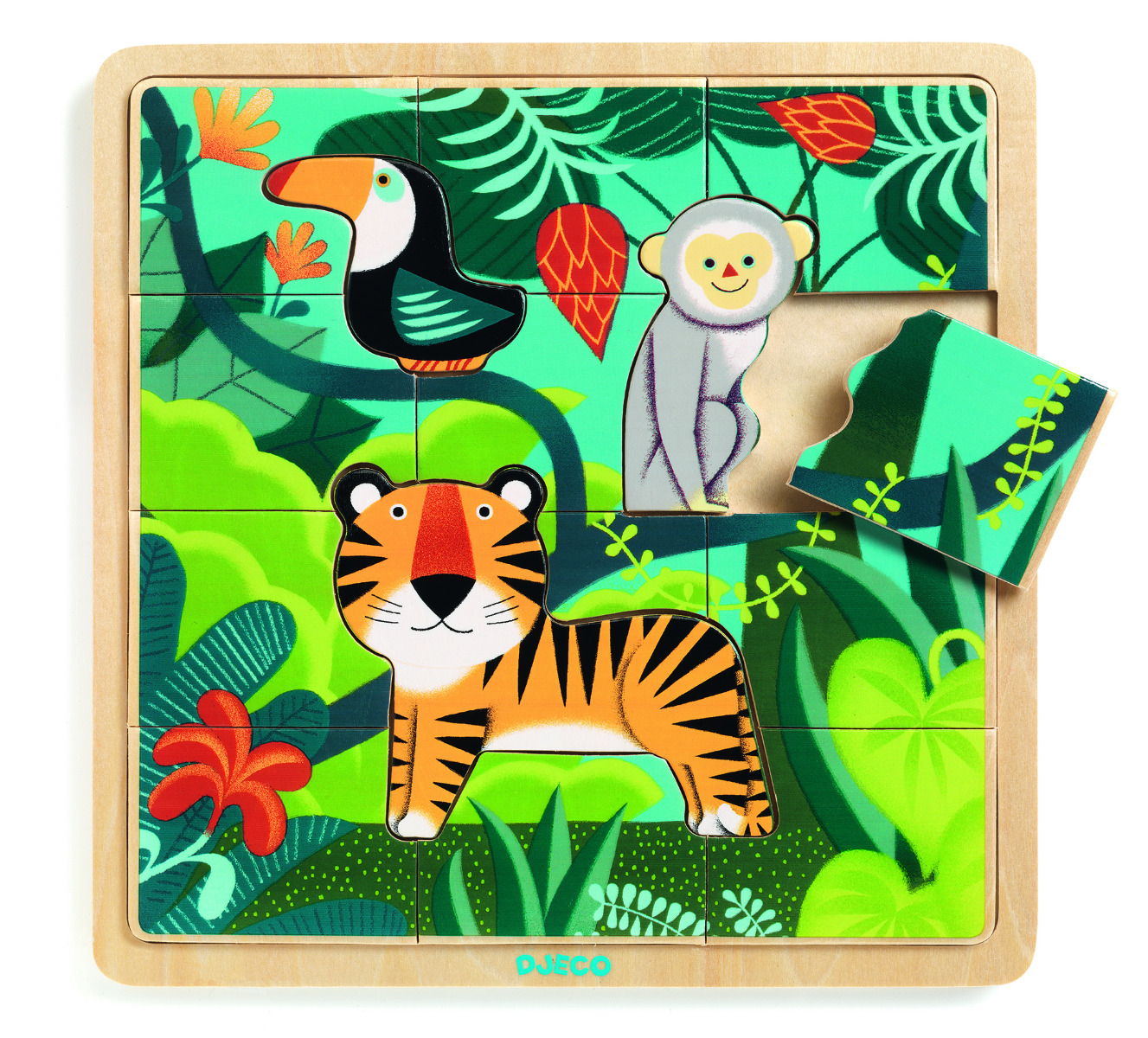 Puzzle lemn Jungla Djeco