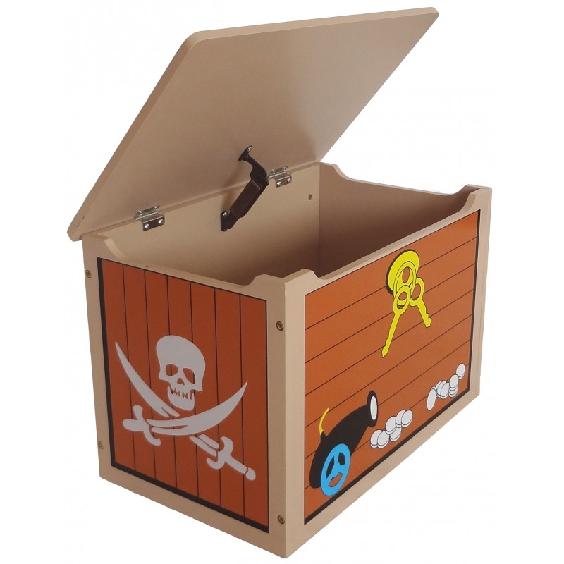 Ladita din lemn pentru depozitare jucarii Brown Treasure Chest image 2