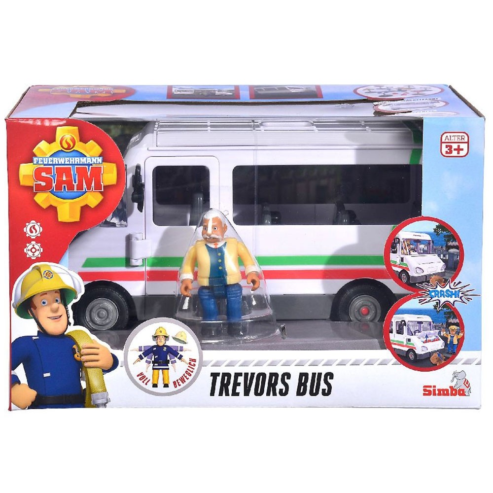 Autobuz Simba Fireman Sam Trevors Bus cu figurina image 1