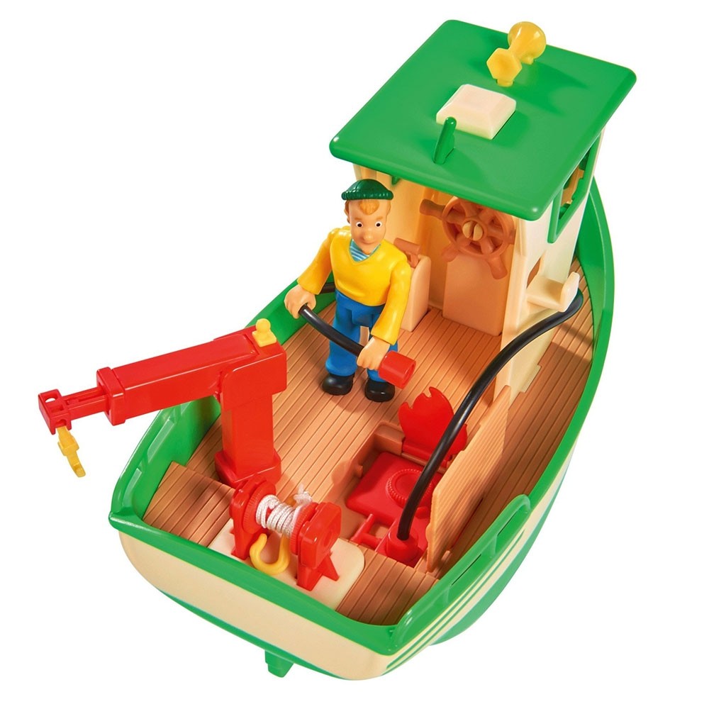 Barca Simba Fireman Sam Charlies Fishing Boat cu figurina image 5