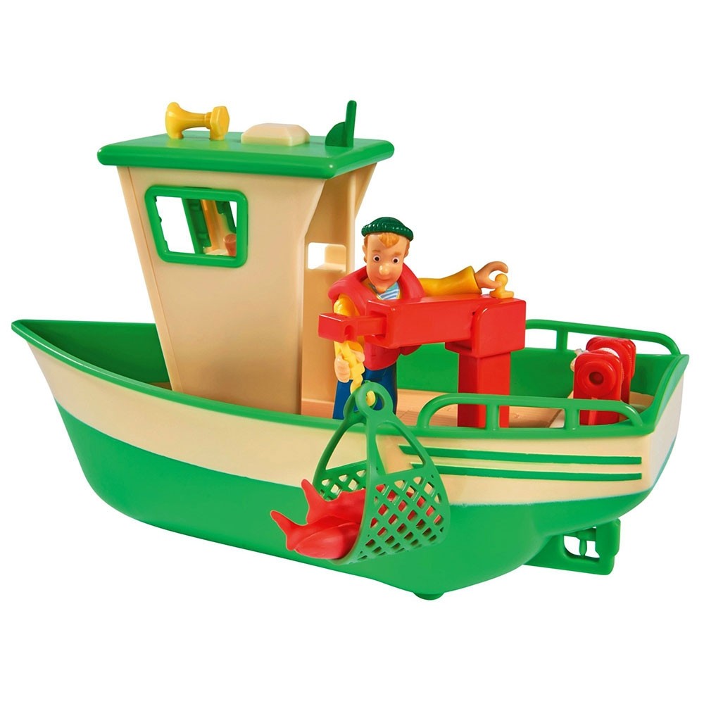 Barca Simba Fireman Sam Charlies Fishing Boat cu figurina image 6