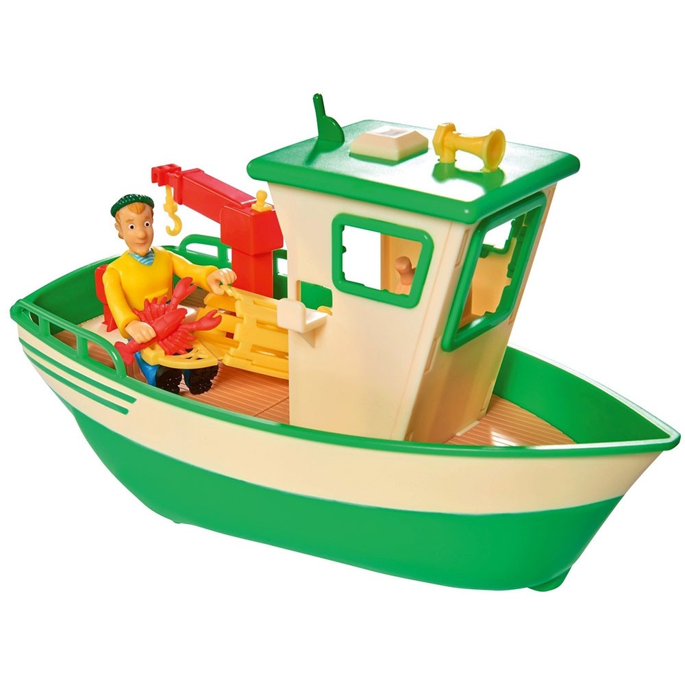 Barca Simba Fireman Sam Charlies Fishing Boat cu figurina image 7