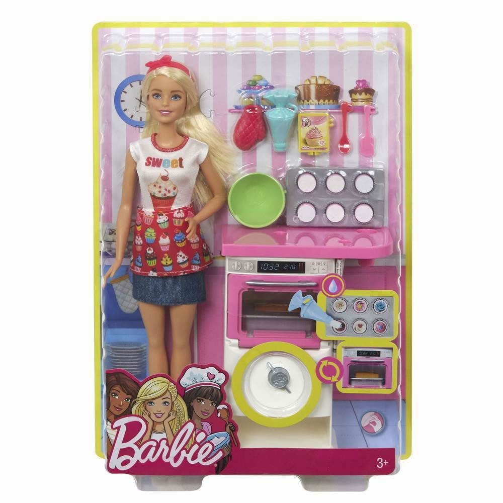 Set Barbie by Mattel I can be Papusa cu bucatarie FHP57 image 2