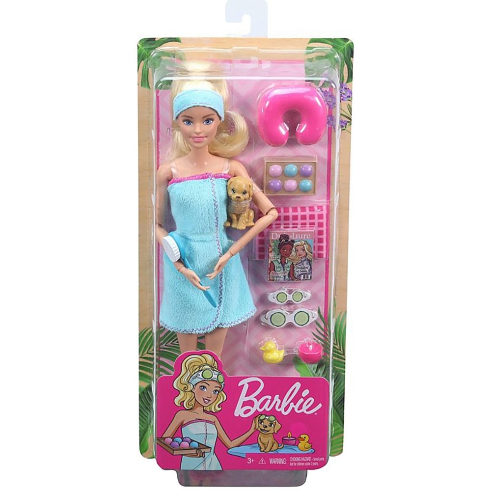 Set Barbie by Mattel Wellness and Fitness papusa cu figurina si accesorii GJG55 image 1