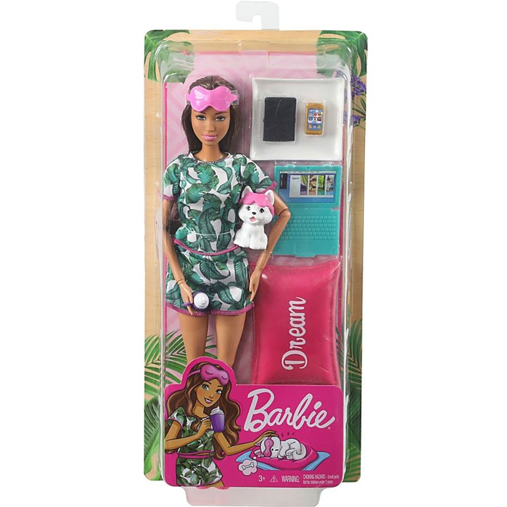 Set Barbie by Mattel Wellness and Fitness papusa cu figurina si accesorii GJG58 image 5