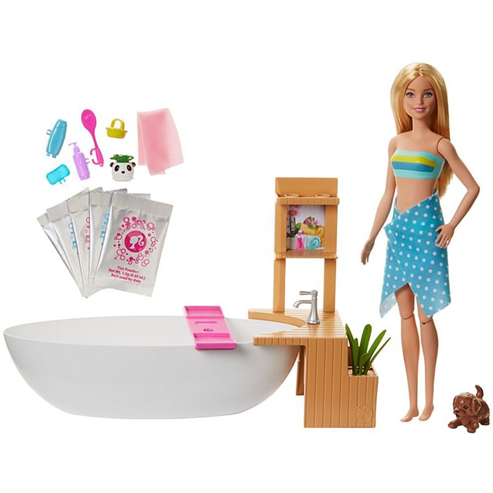 Set Barbie by Mattel Wellness and Fitness Papusa cu cada image 5