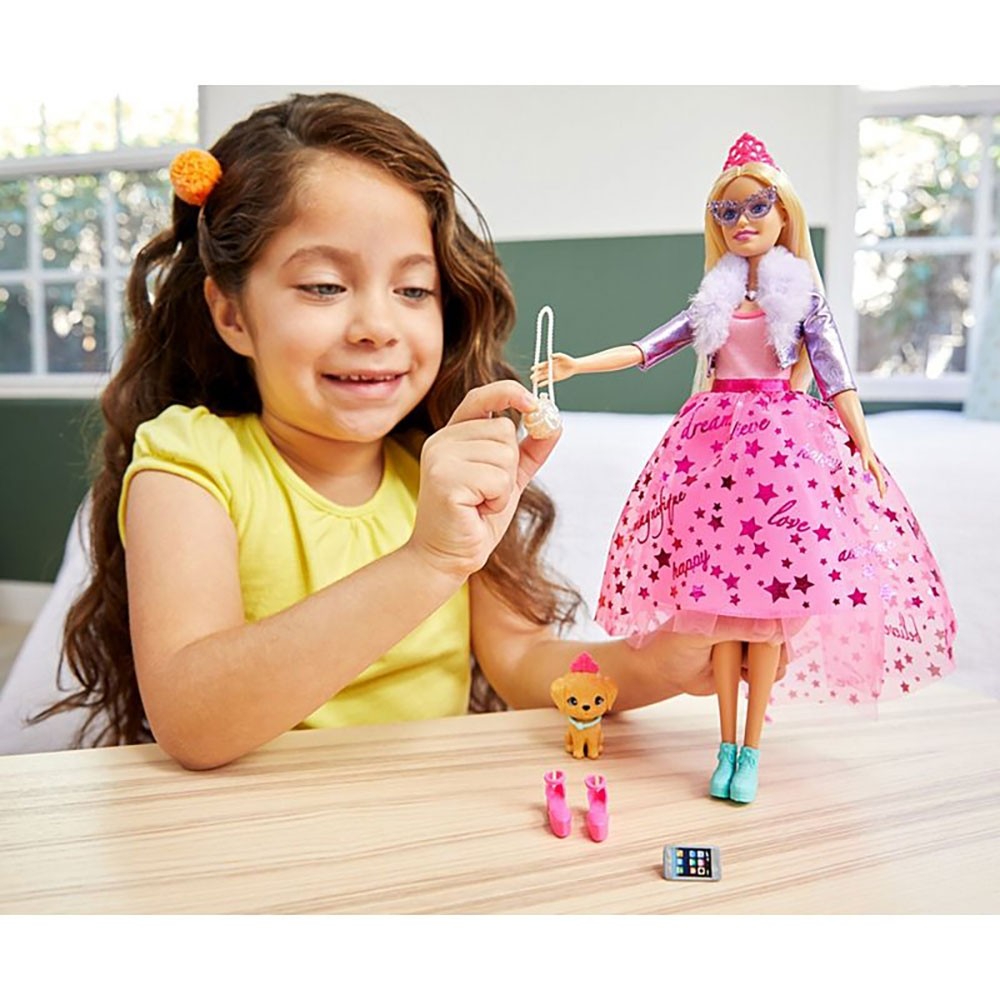 Papusa Barbie by Mattel Modern Princess Theme cu accesorii image 4