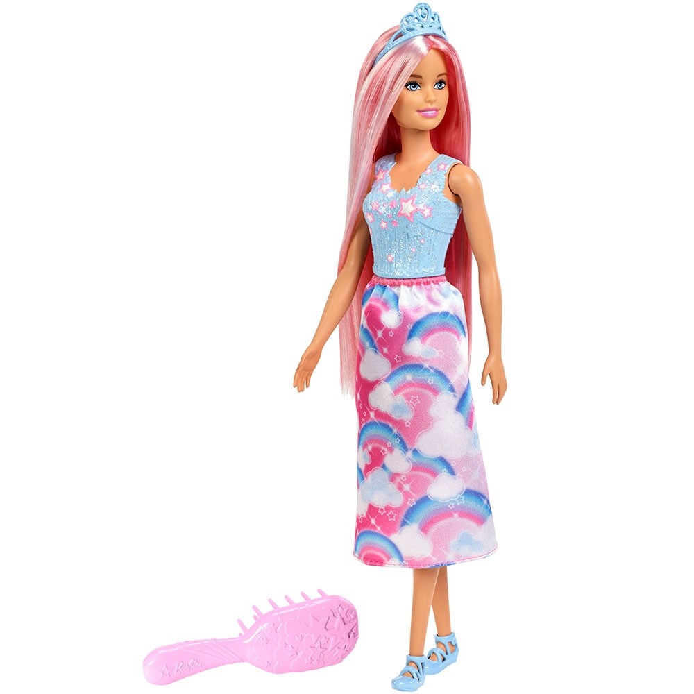 Papusa Barbie by Mattel Dreamtopia cu perie image 1