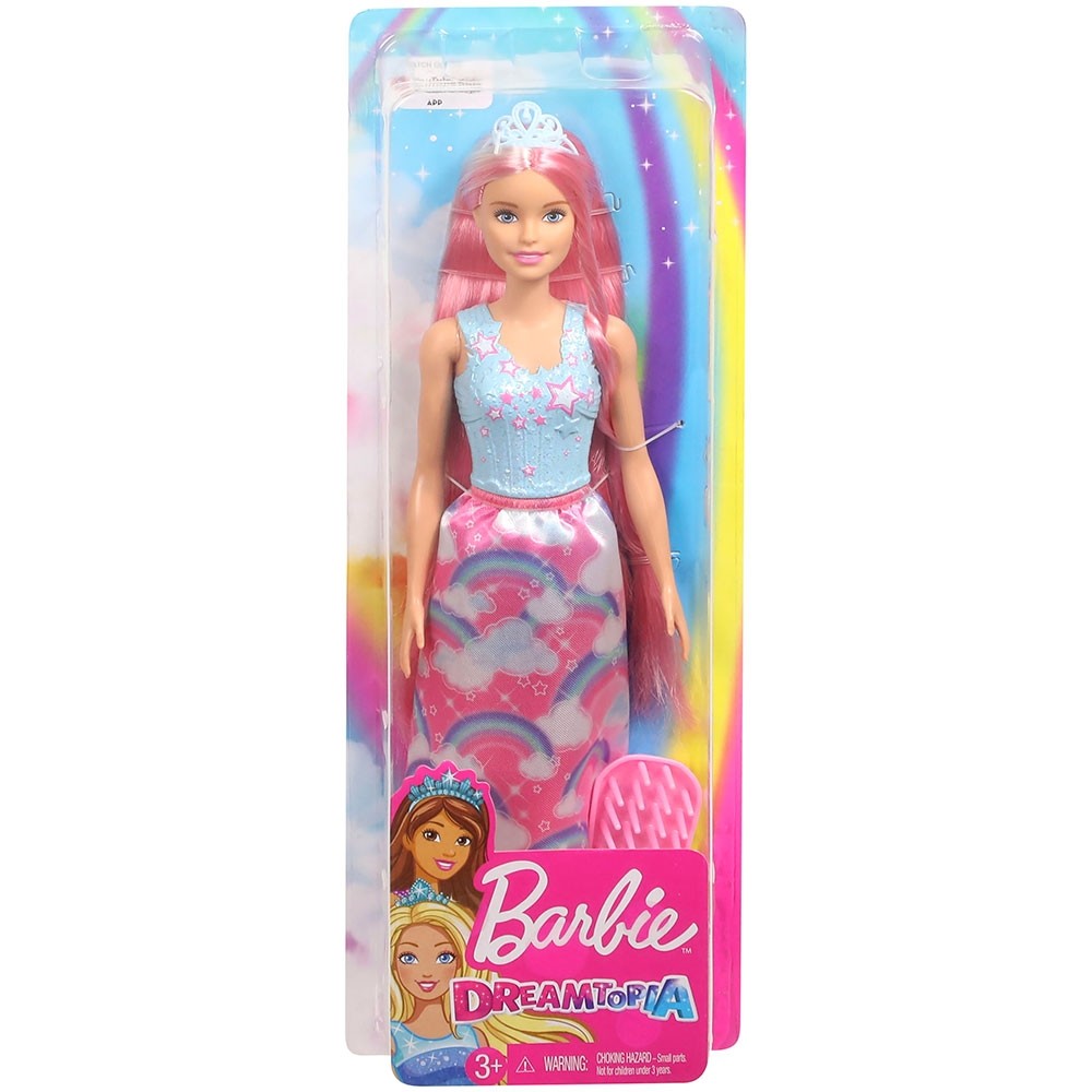 Papusa Barbie by Mattel Dreamtopia cu perie image 2