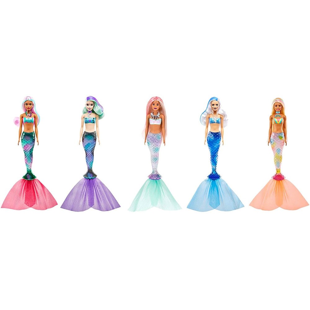 Papusa Barbie by Mattel Color Reveal Wave Sirena surpriza image 1