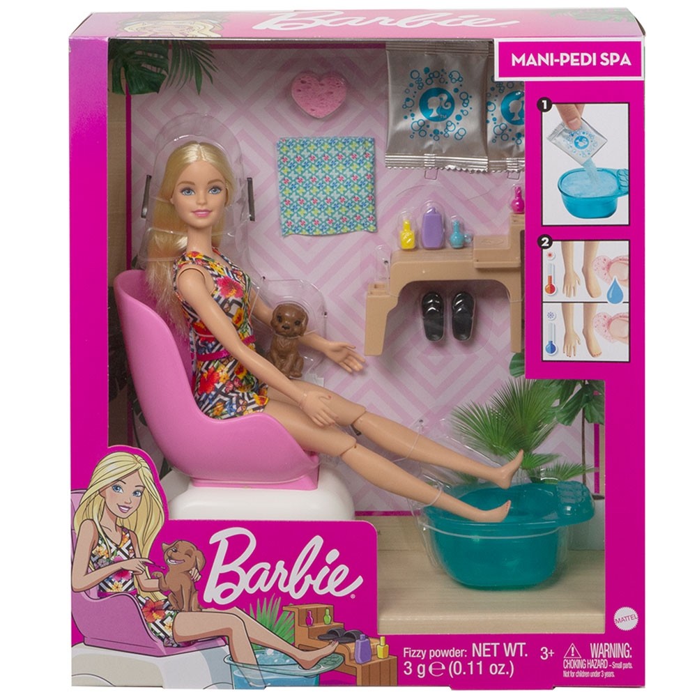 Set Barbie by Mattel Wellness and Fitness Salonul de unghii image 2