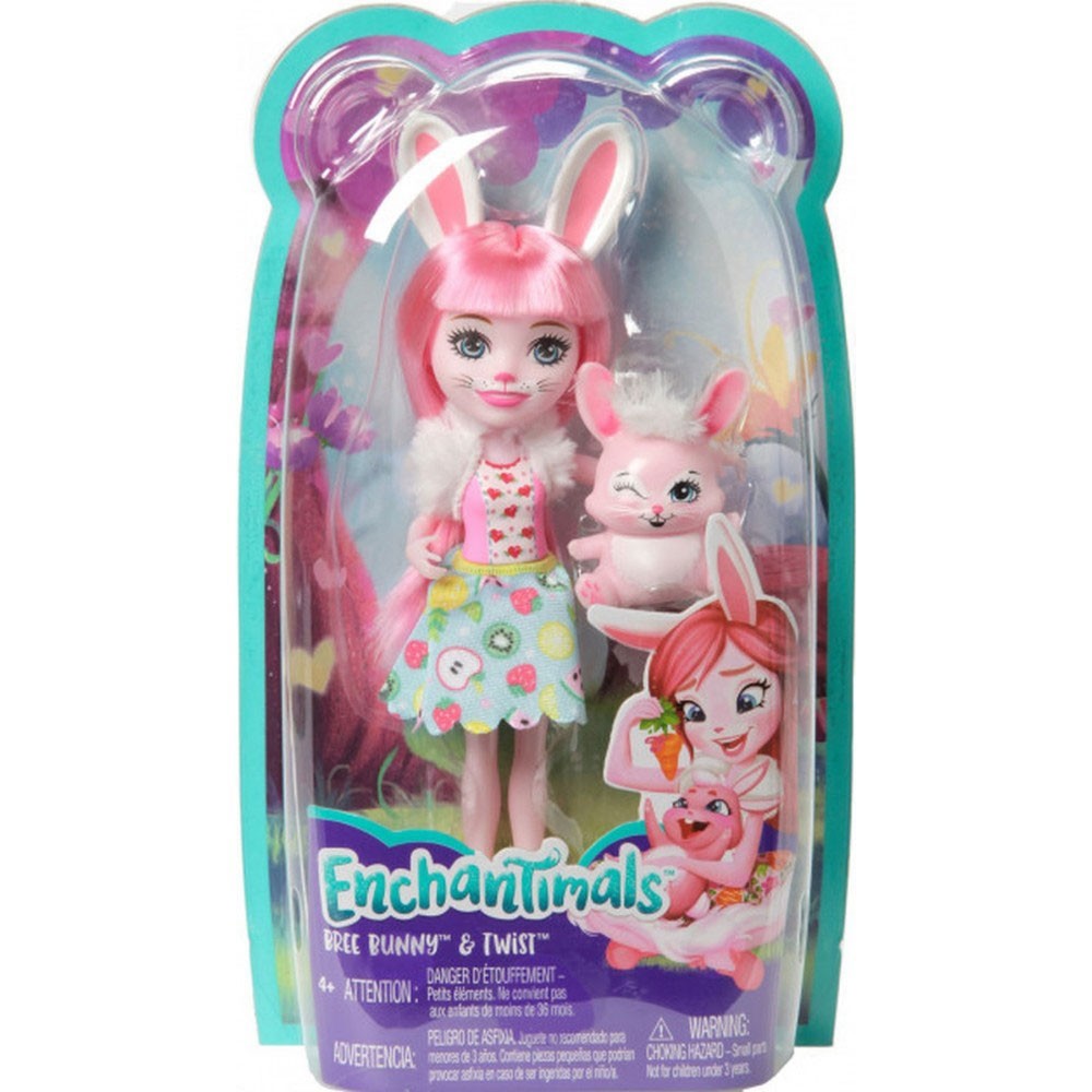 Papusa Enchantimals by Mattel Bree Bunny cu figurina image 1