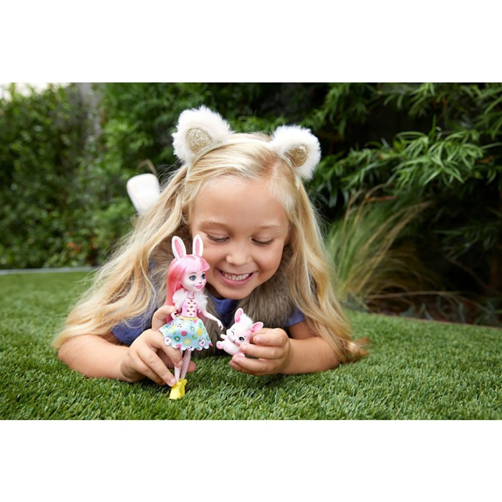 Papusa Enchantimals by Mattel Bree Bunny cu figurina image 2