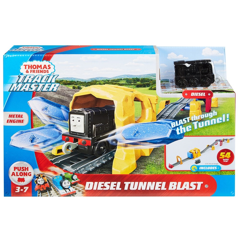 Set Fisher Price by Mattel Thomas and Friends Diesel Tunel Blast sina cu locomotiva motorizata image 2