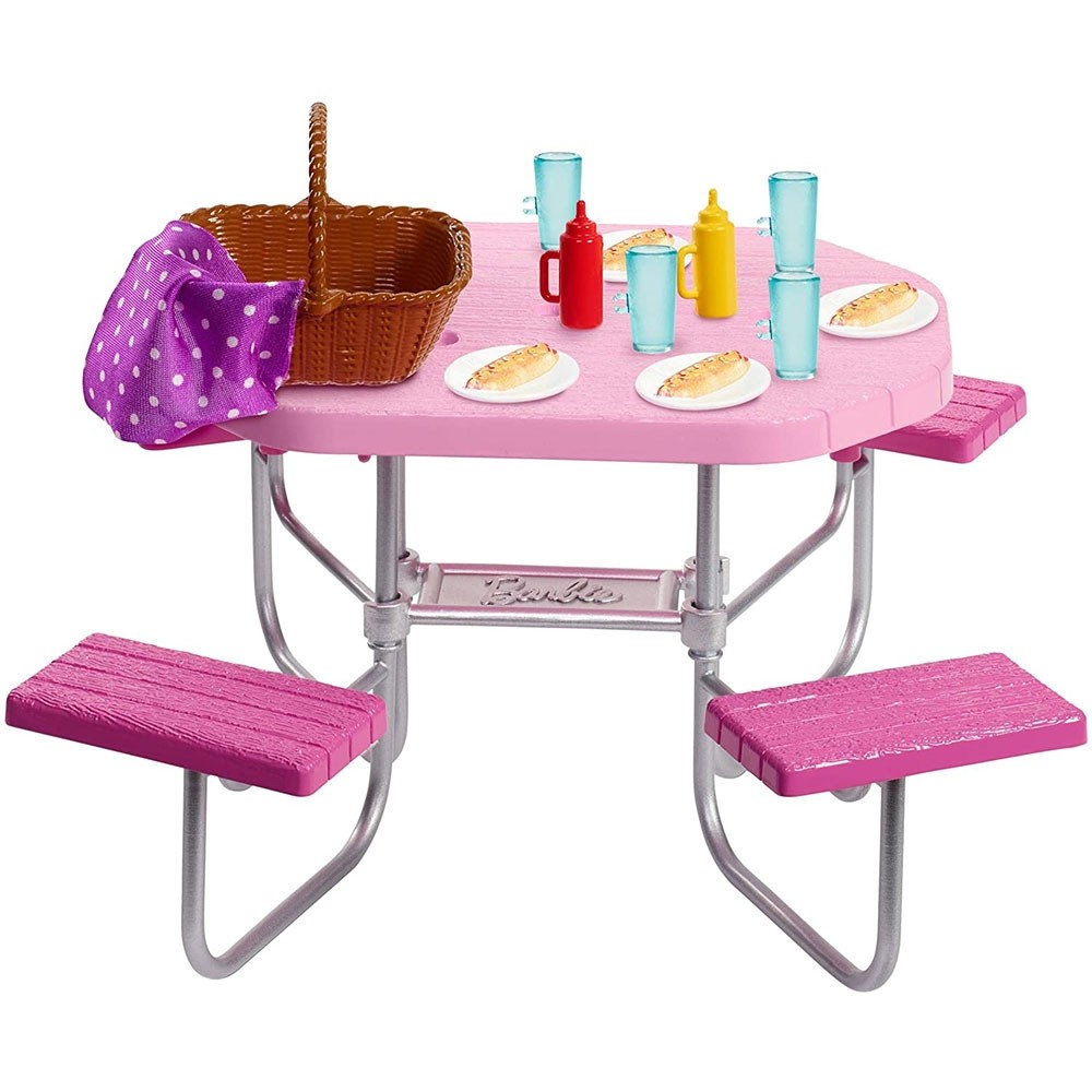 Set Barbie by Mattel Masa de picnic cu accesorii image 3