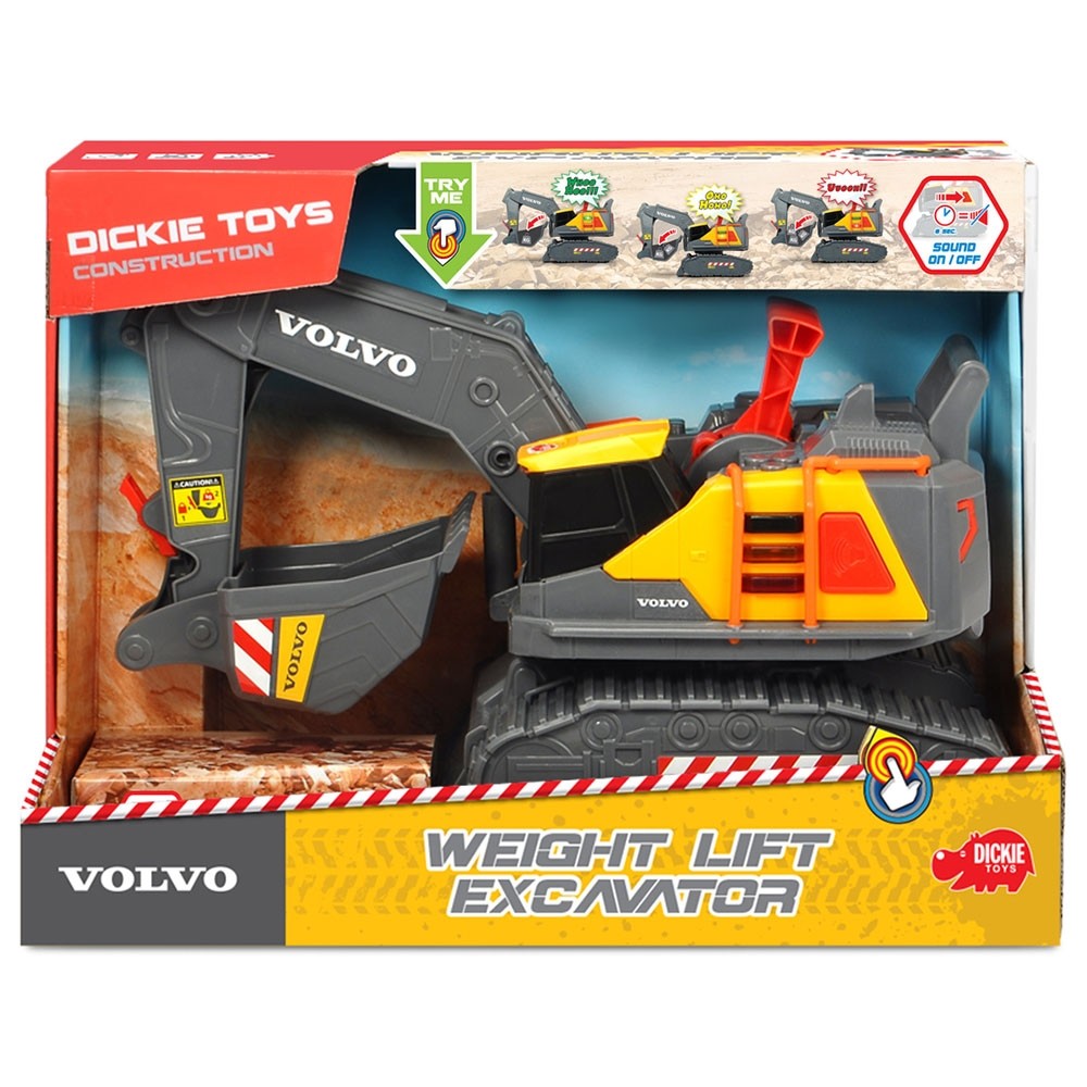 Excavator Dickie Toys Volvo Weight Lift image 1