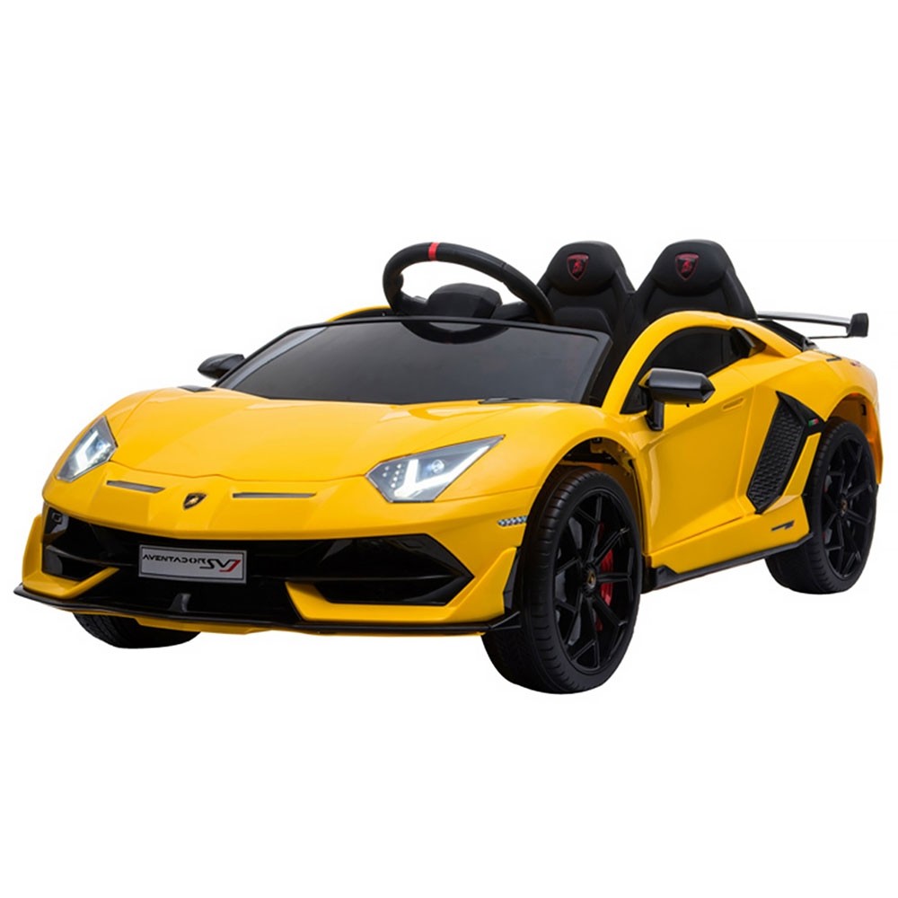 Masinuta electrica Chipolino Lamborghini Aventador SVJ yellow cu roti EVA