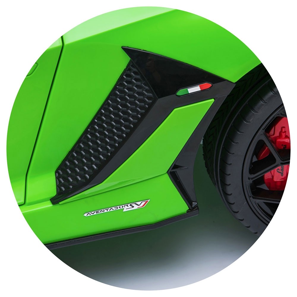 Masinuta electrica Chipolino Lamborghini Aventador SVJ green cu roti EVA image 1